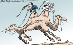 EGYPT'S FUTURE  by Mike Keefe