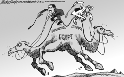 EGYPTS FUTURE  by Mike Keefe