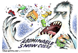 ABOMINABLE SNOW COSTS by Dave Granlund