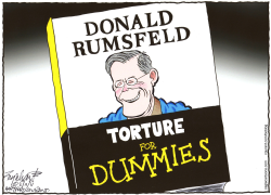 DONALD RUMSFELD BOOK  by Bob Englehart