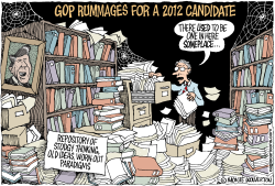 GOP RUMMAGES FOR 2012 CANDIDATE  by Monte Wolverton