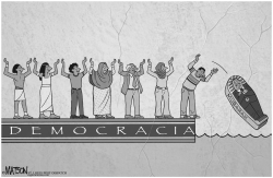 LA DEMOCRACIA LLEGA A EGIPTO by R.J. Matson