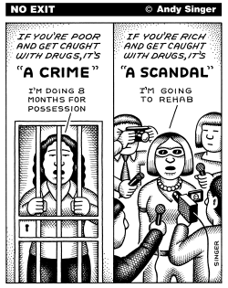 CRIME VERSUS SCANDAL by Andy Singer