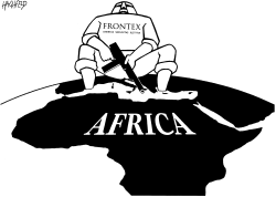 FRONTEX; AFRICA by Rainer Hachfeld