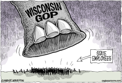 WISCONSIN GOP TRAMPLES STATE EMPLOYEES  by Wolverton