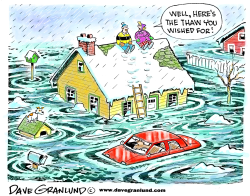WINTER THAW AND FLOODING by Dave Granlund