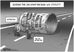 KICKING THE CAN DOWN THE ROAD WITH CIVILITY by R.J. Matson