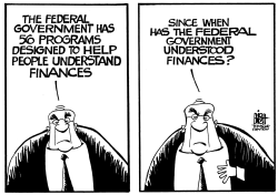 GOVERNMENT FINANCES, B/W by Randy Bish