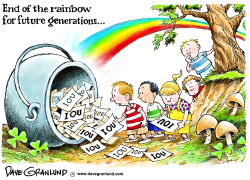 POT OF GOLD IOU by Dave Granlund