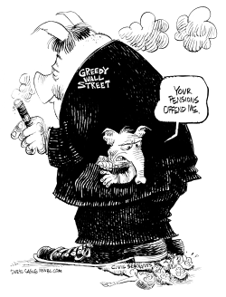 GOP AND CIVIL SERVANT PENSIONS by Daryl Cagle