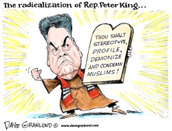 REP PETER KING AND MUSLIMS by Dave Granlund
