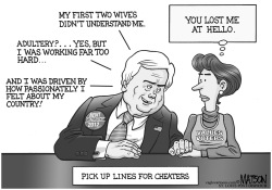 NEWT GINGRICH'S PICK UP LINES FOR CHEATERS by R.J. Matson