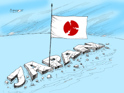 JAPAN`S FLAG by Petar Pismestrovic
