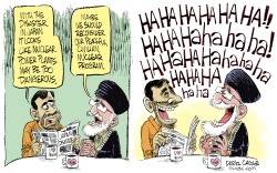 JAPAN NUCLEAR DISASTER IN IRAN  by Daryl Cagle