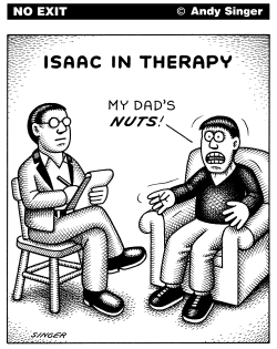 ISAAC IN THERAPY by Andy Singer