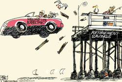 SAILING INTO RETIREMENT  by Pat Bagley