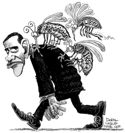 OBAMA AND LIBYA MOSQUITO by Daryl Cagle