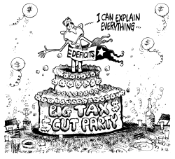 BIG TAX CUT PARTY by Mike Lane