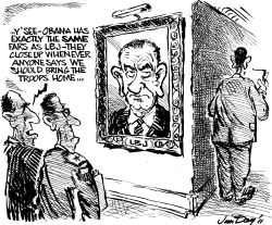 OBAMA ANOTHER LBJ by Jim Day