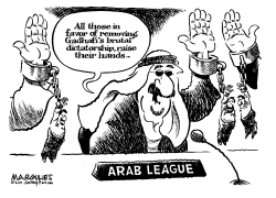 ARAB LEAGUE AND GADHAFI by Jimmy Margulies