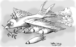 BOMBING FOR PEACE by Daryl Cagle