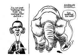 OBAMA DEFICIT CUTTING by Jimmy Margulies