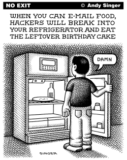 E MAIL FOOD HACKERS by Andy Singer