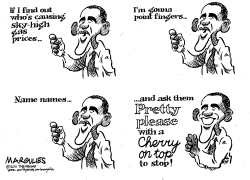 Obama and gas prices by Jimmy Margulies