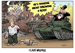 CLASS WARFARE BY THE RICH by Kirk Anderson