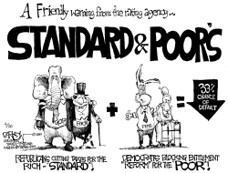 STANDARD AND POORS WARNING by John Darkow