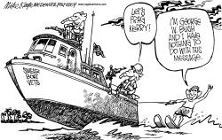 SWIFT BOATS by Mike Keefe