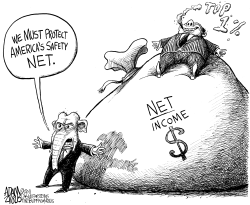 THE NEW SAFETY NET by Adam Zyglis