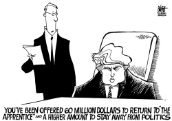 AN OFFER FOR TRUMP, B/W by Randy Bish