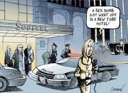 HEAD OF IMF ARRESTED by Patrick Chappatte