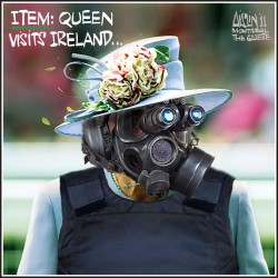 QUEEN VISITS IRELAND by Terry Mosher