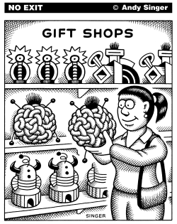 GIFT SHOPS by Andy Singer