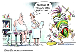 PRIMARY CARE DOCTOR SHORTAGE by Dave Granlund