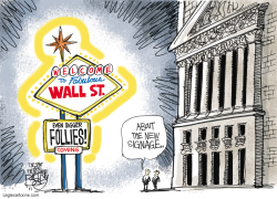 STAYS IN WALL STREET  by Pat Bagley