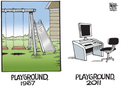 PLAYGROUNDS THEN AND NOW,  by Randy Bish