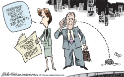 CELL PHONE HAZARD  by Mike Keefe