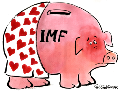 IMF PIGGY BANK -  by Christo Komarnitski