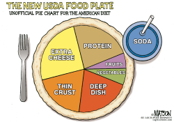 UNOFFICIAL NEW USDA FOOD PLATE- by R.J. Matson