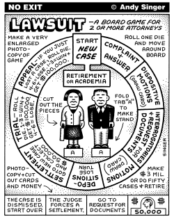 LAWSUIT GAME by Andy Singer
