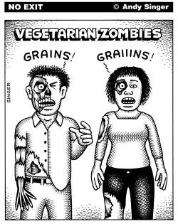 VEGETARIAN ZOMBIES by Andy Singer