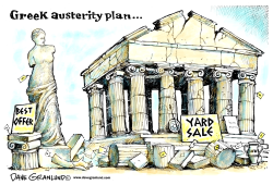GREEK AUSTERITY PLAN by Dave Granlund