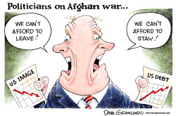 AFGHAN WAR AND POLITICIANS by Dave Granlund