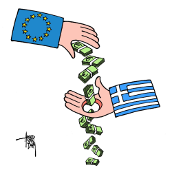 ENDLESS SUPPORT FOR GREECE by Arend Van Dam