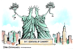 NEW YORK GAY MARRIAGE LAW by Dave Granlund
