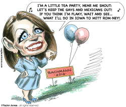 BACHMANN DECLARES CANDIDACY -  by Taylor Jones