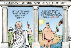 GREEK LESSONS  by Nate Beeler